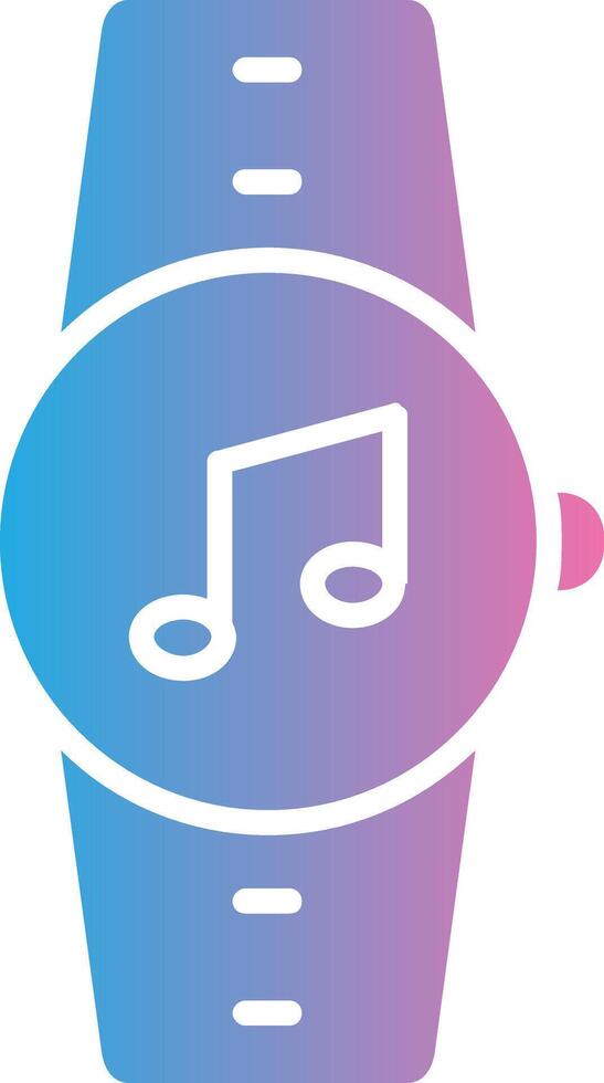 Music Glyph Gradient Icon Design vector