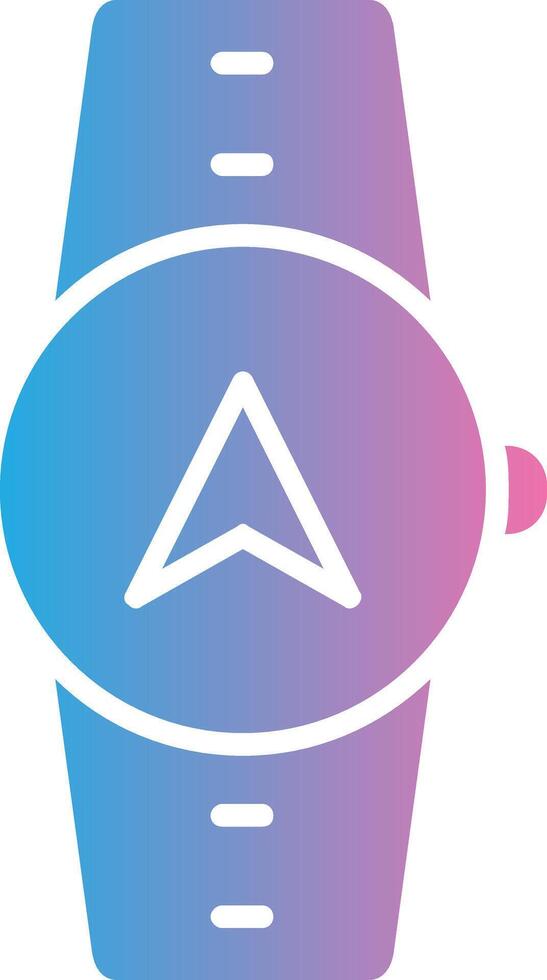 Gps Navigation Glyph Gradient Icon Design vector