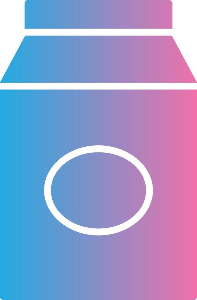 Milk Glyph Gradient Icon Design vector