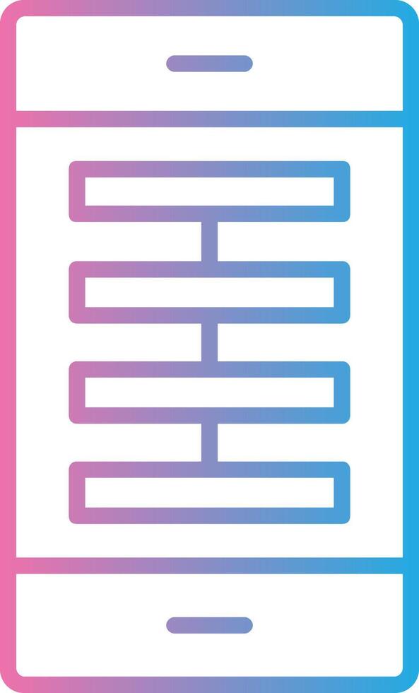 App Line Gradient Icon Design vector