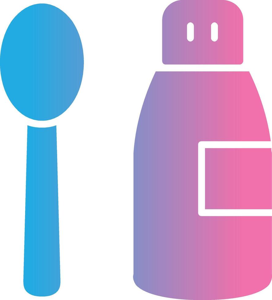 Coffee Syrup Glyph Gradient Icon Design vector