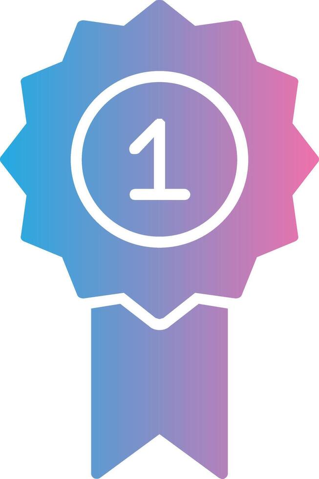 Number Glyph Gradient Icon Design vector