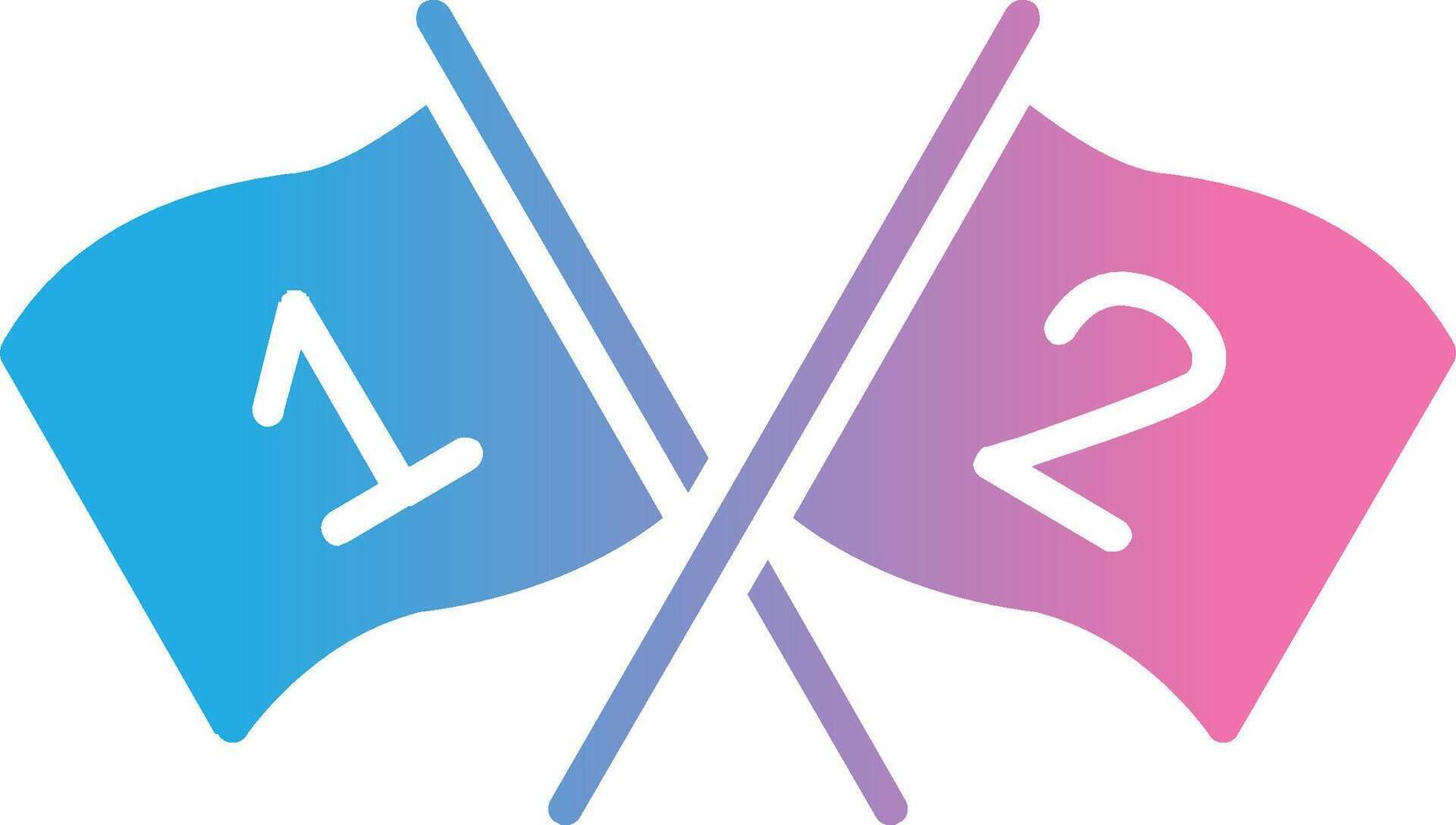 Flags Glyph Gradient Icon Design vector