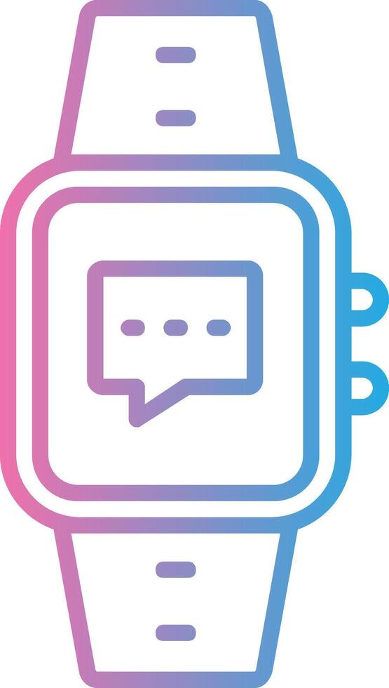 Message Line Gradient Icon Design vector