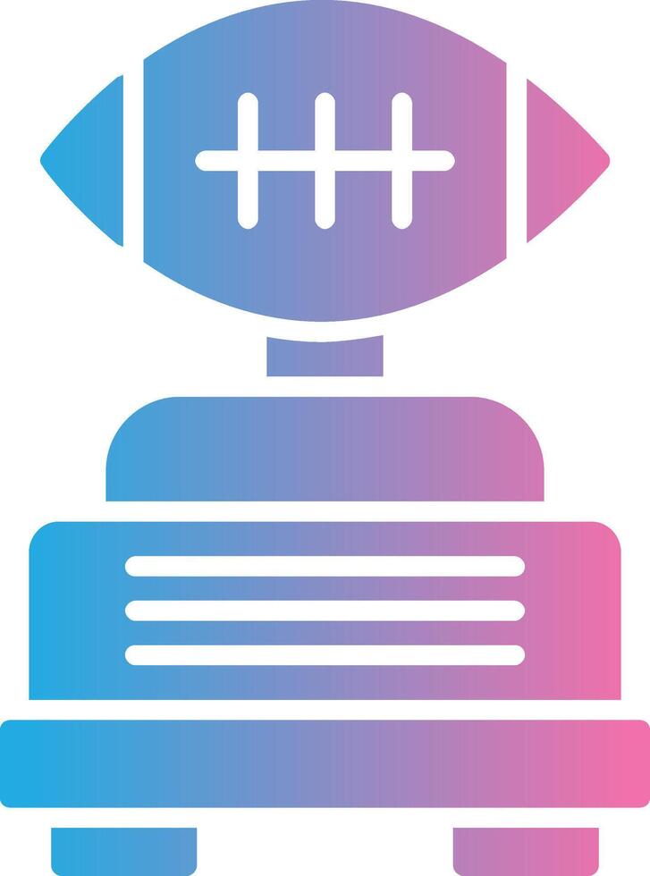 Football Glyph Gradient Icon Design vector