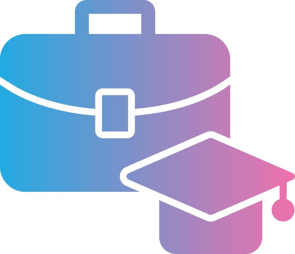 Apprentice Glyph Gradient Icon Design vector