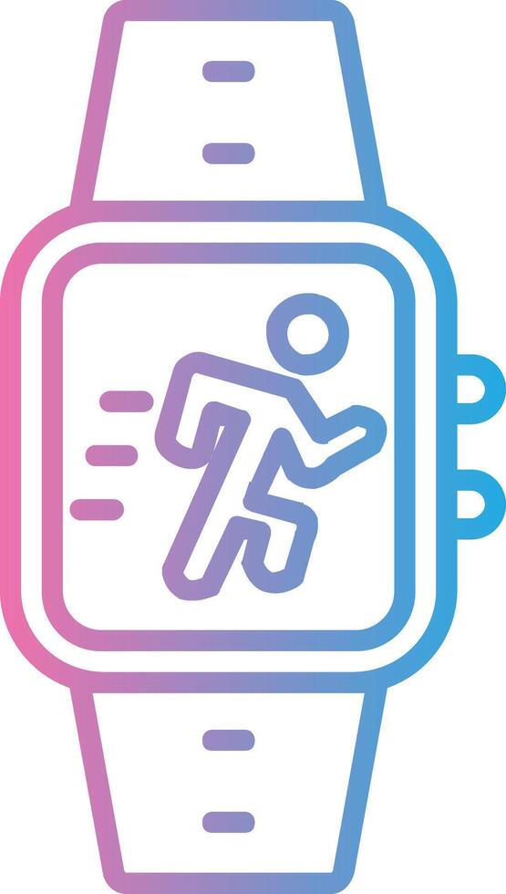 Running Line Gradient Icon Design vector