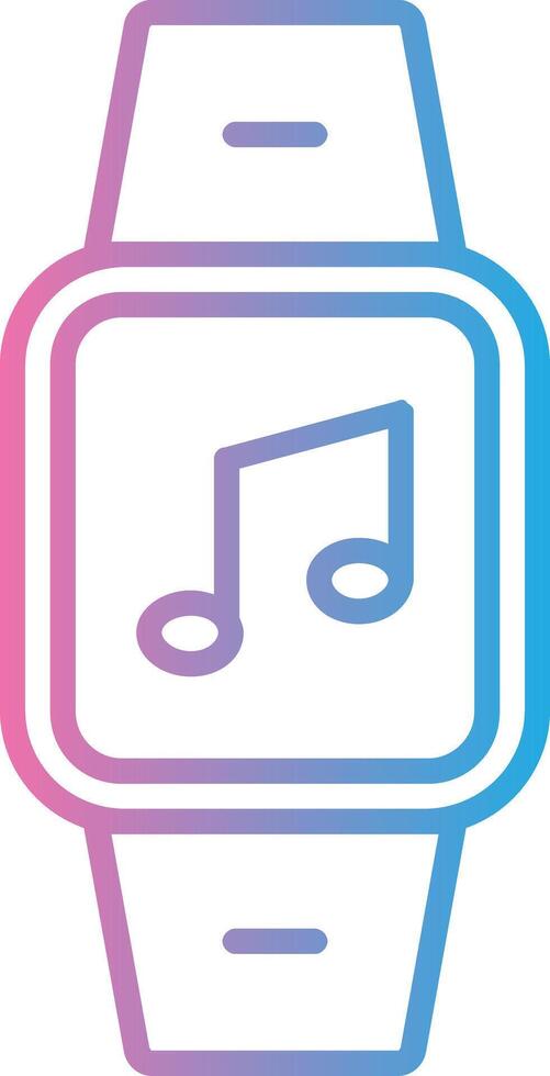 Music Line Gradient Icon Design vector