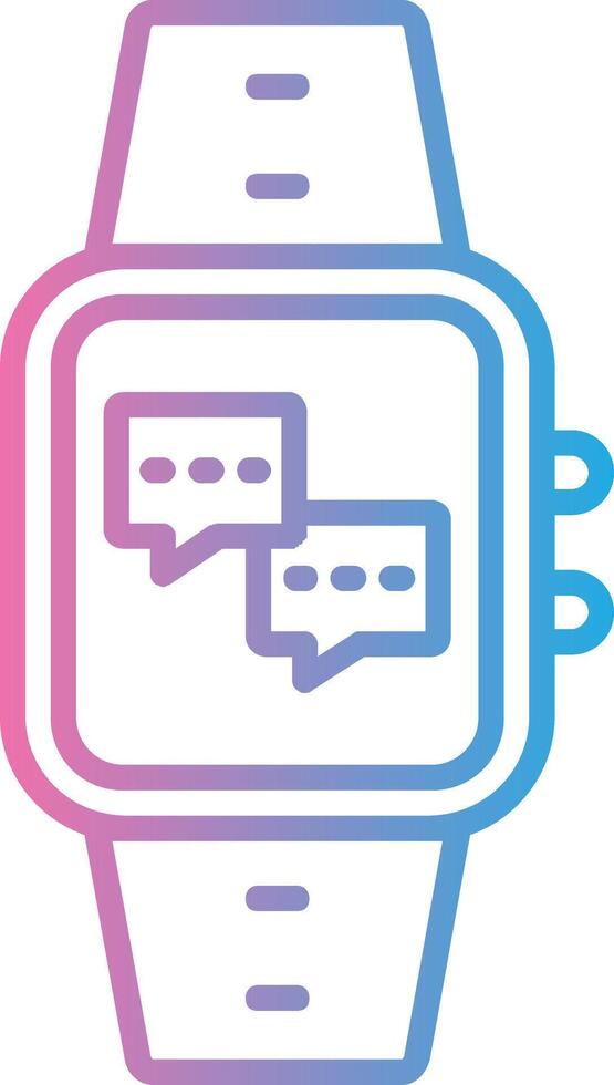 Messages Line Gradient Icon Design vector