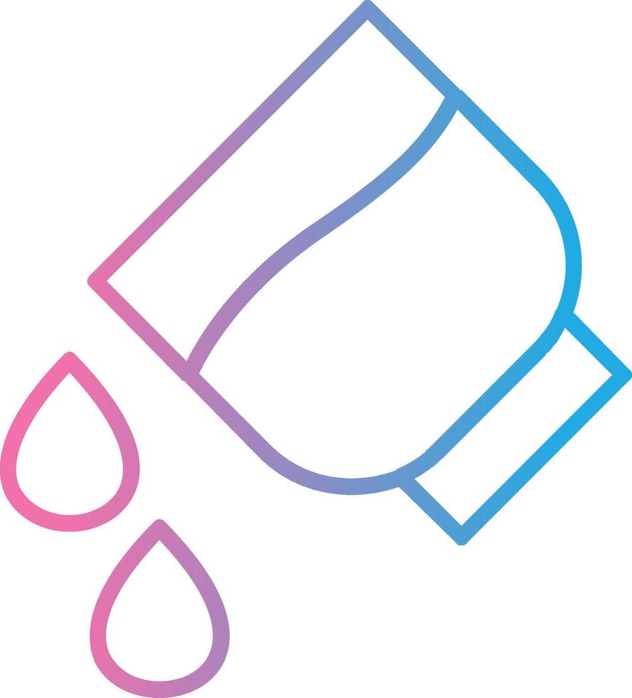 Add Water Line Gradient Icon Design vector