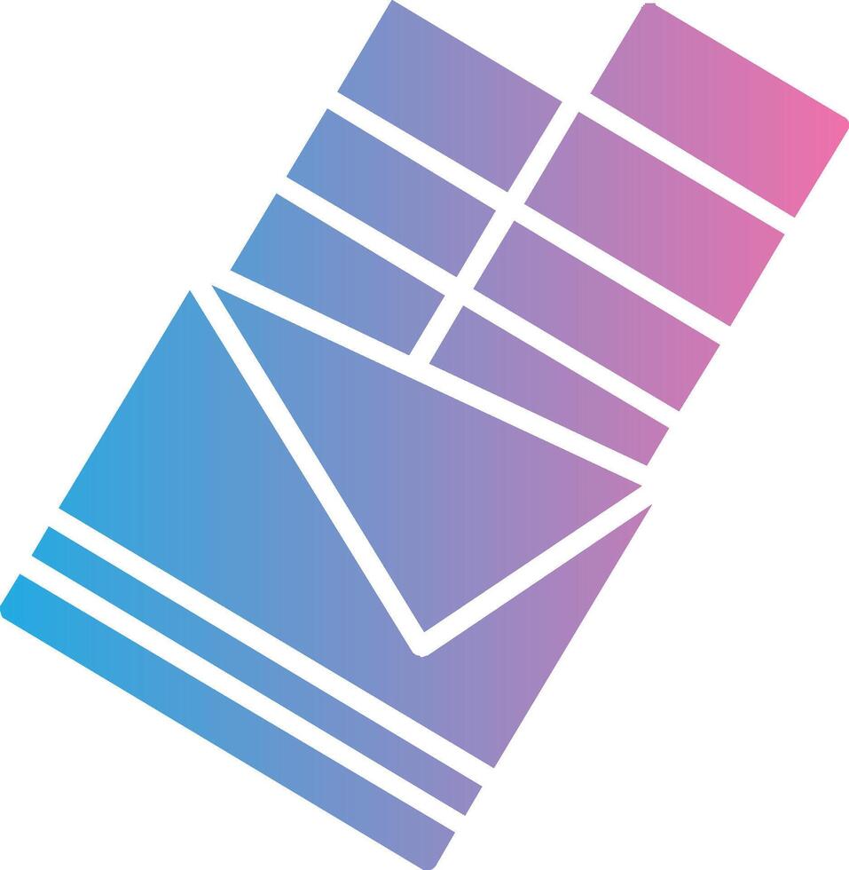 Chocolate Glyph Gradient Icon Design vector