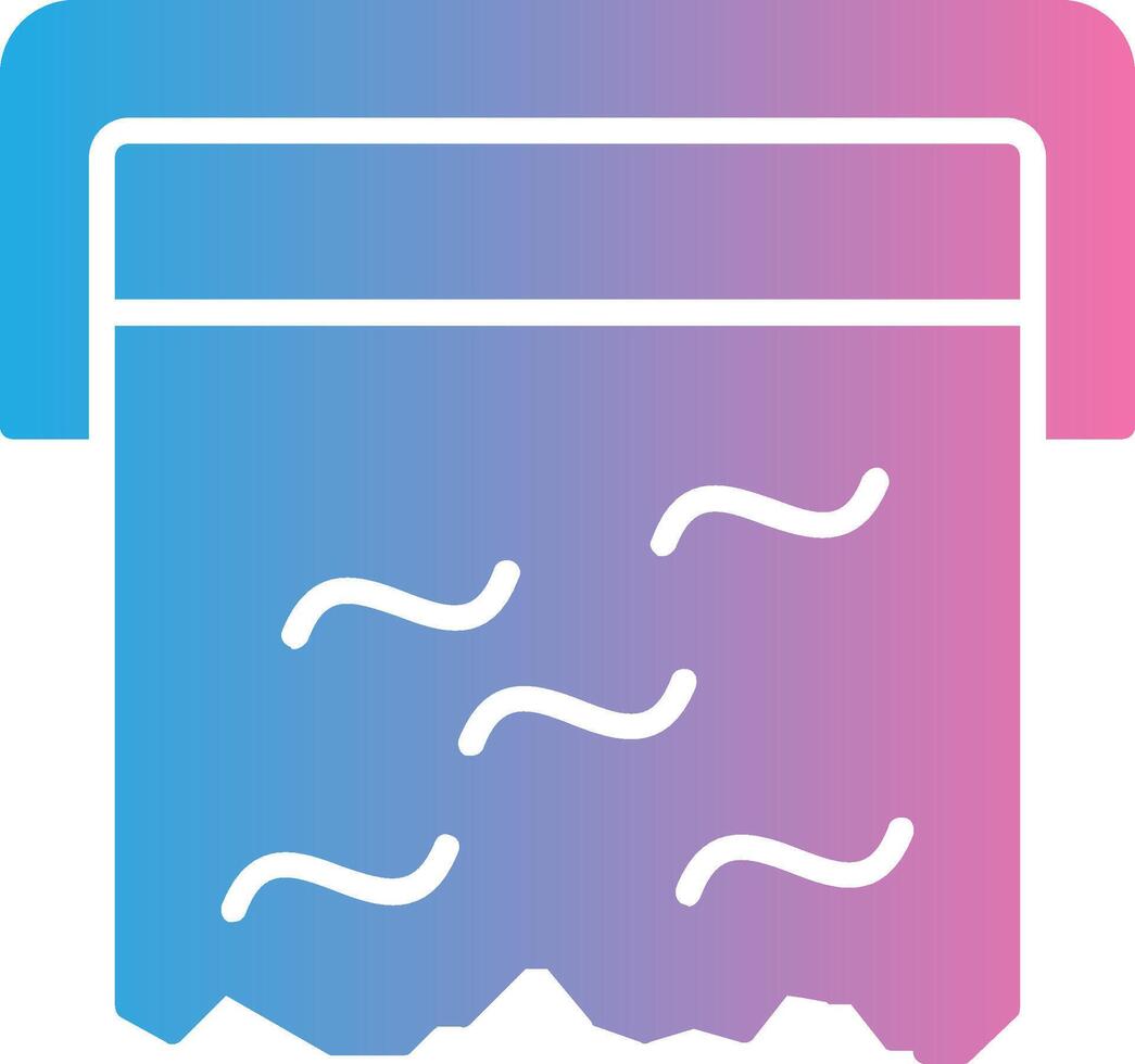 Foil Glyph Gradient Icon Design vector