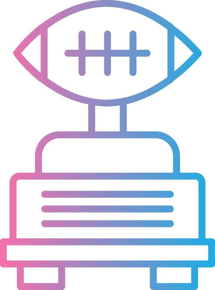 Football Line Gradient Icon Design vector