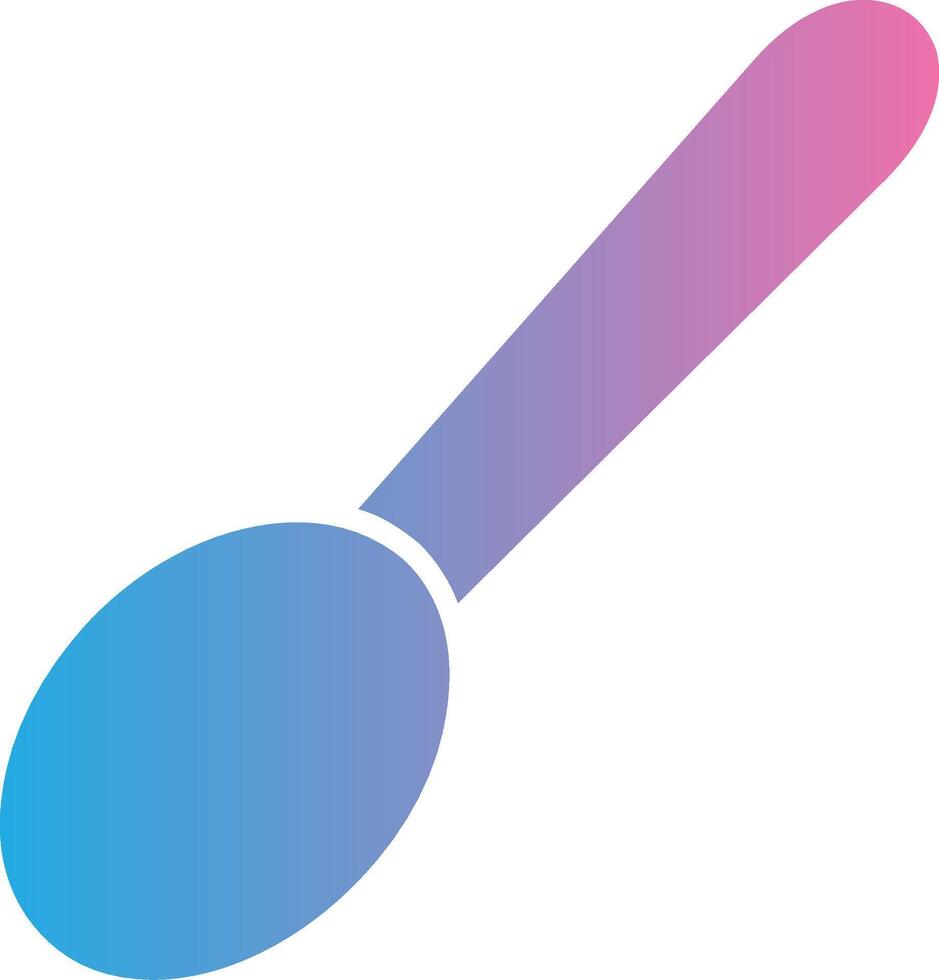 Spoon Glyph Gradient Icon Design vector