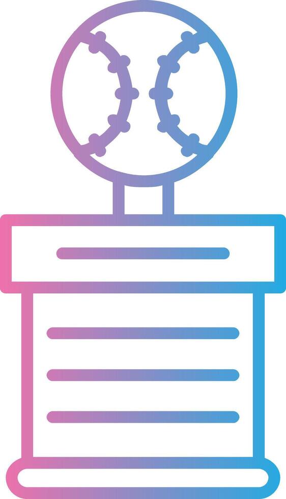 Baseball Line Gradient Icon Design vector