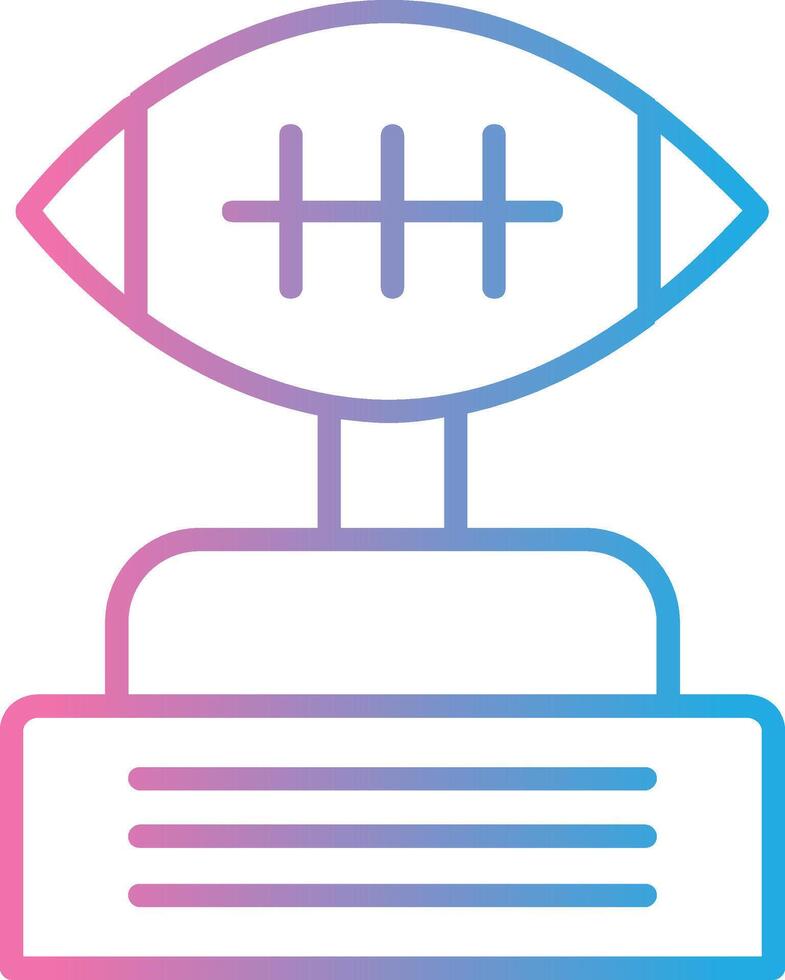 Football Line Gradient Icon Design vector