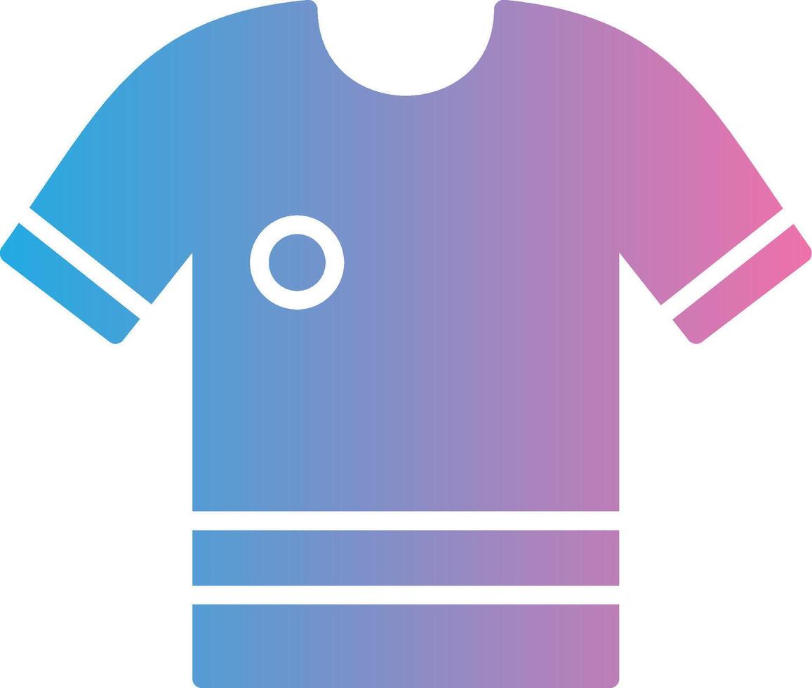 Shirt Glyph Gradient Icon Design vector