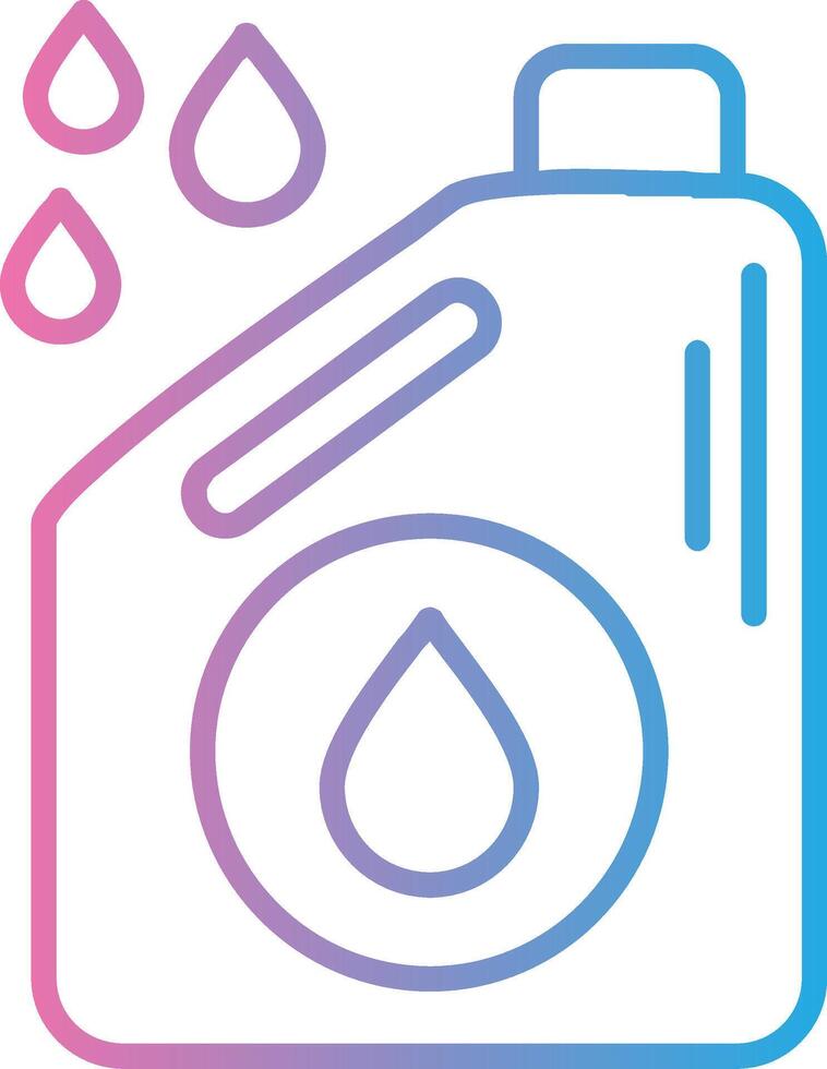 Oil Line Gradient Icon Design vector