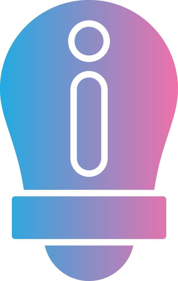 Information Glyph Gradient Icon Design vector