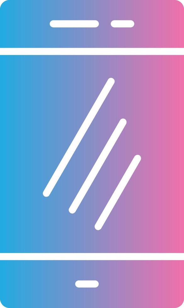 Smartphone Glyph Gradient Icon Design vector