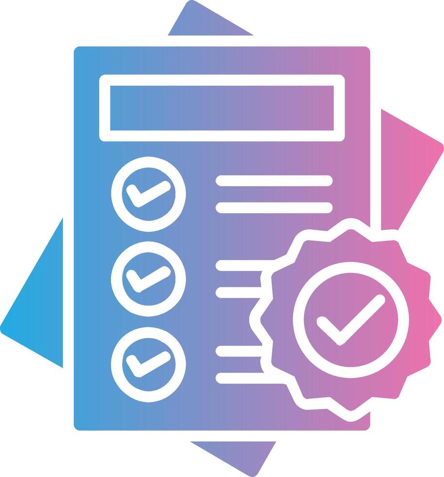 Notes Glyph Gradient Icon Design vector