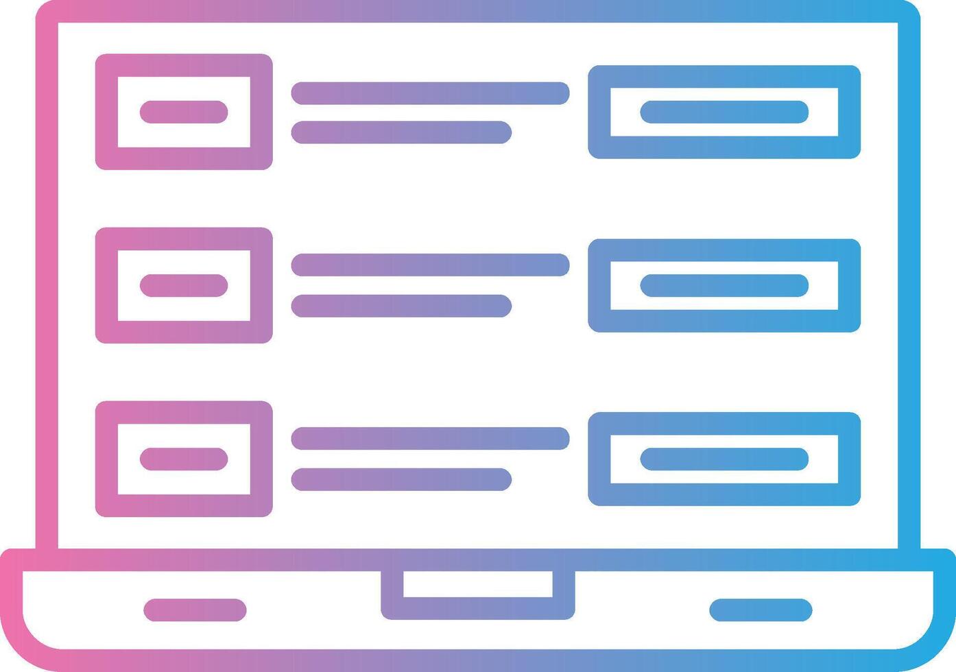 Tasks Line Gradient Icon Design vector