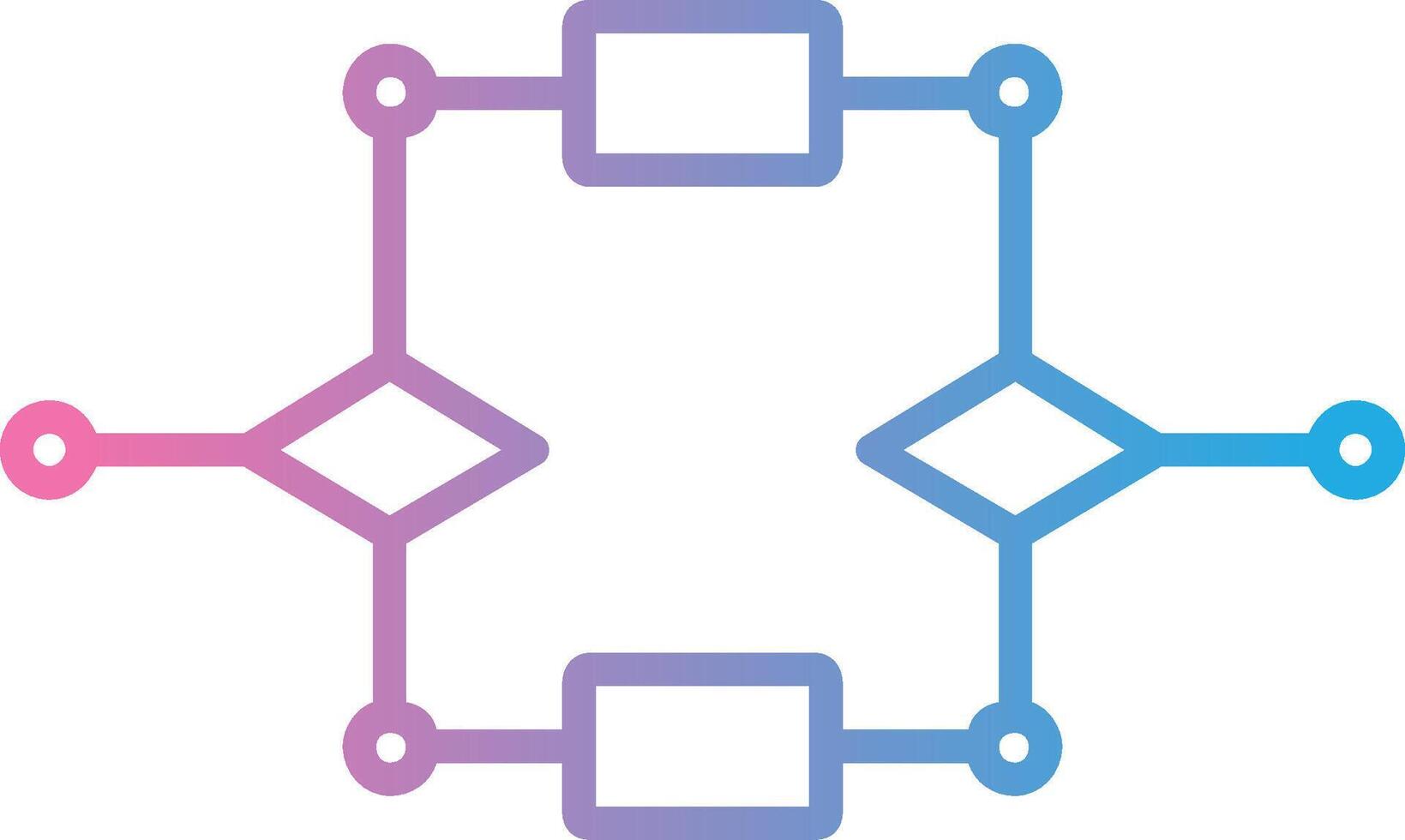 algoritmo línea degradado icono diseño vector