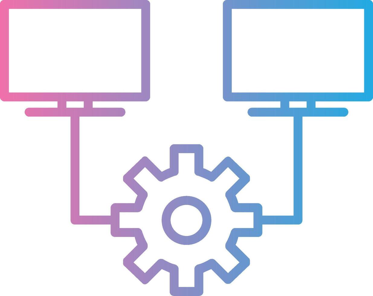 Multitask Line Gradient Icon Design vector