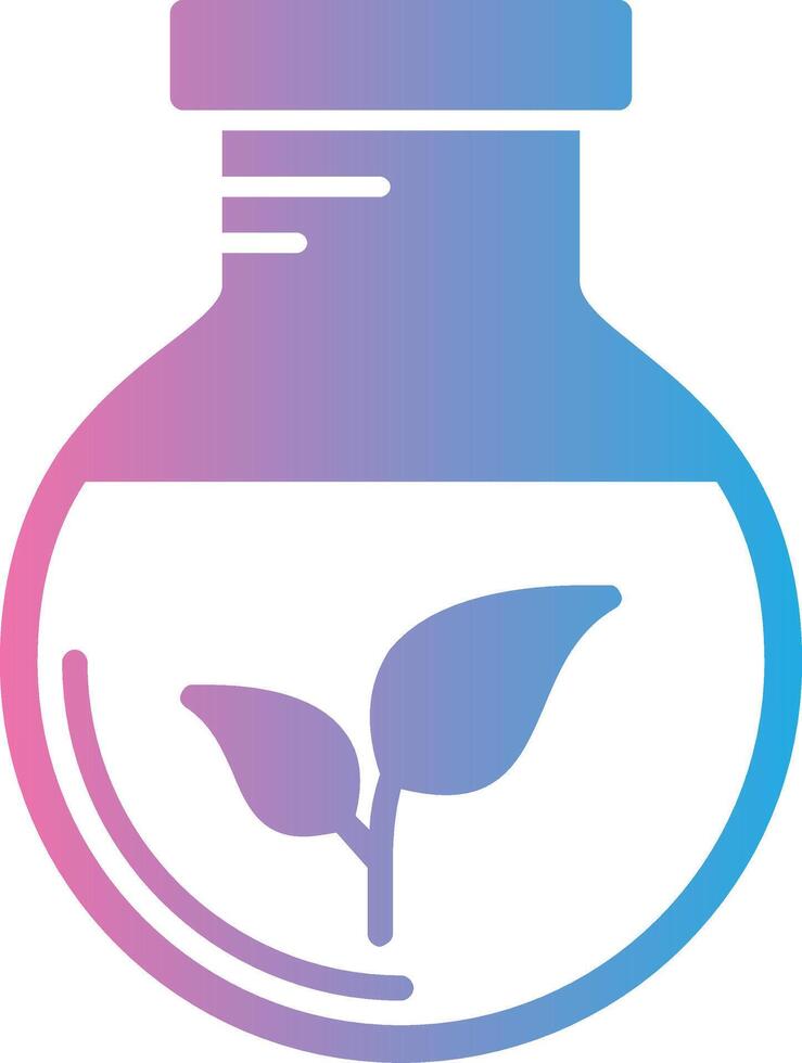 Green Chemistry Glyph Gradient Icon Design vector