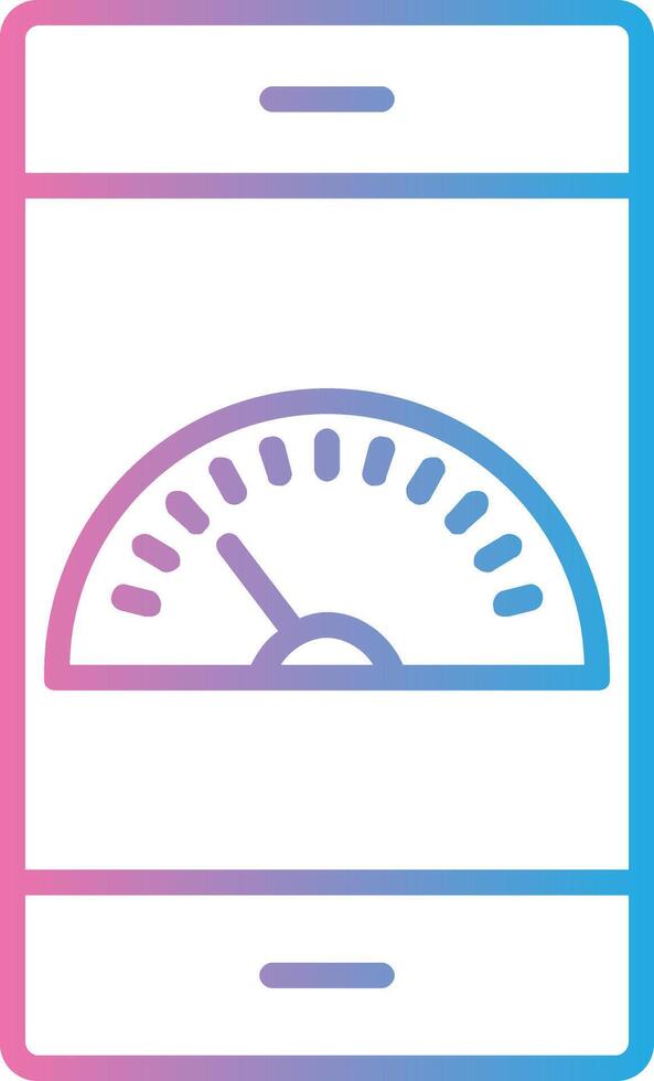 Dashboard Line Gradient Icon Design vector