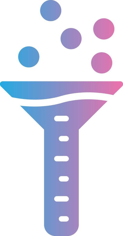 Funnel Glyph Gradient Icon Design vector