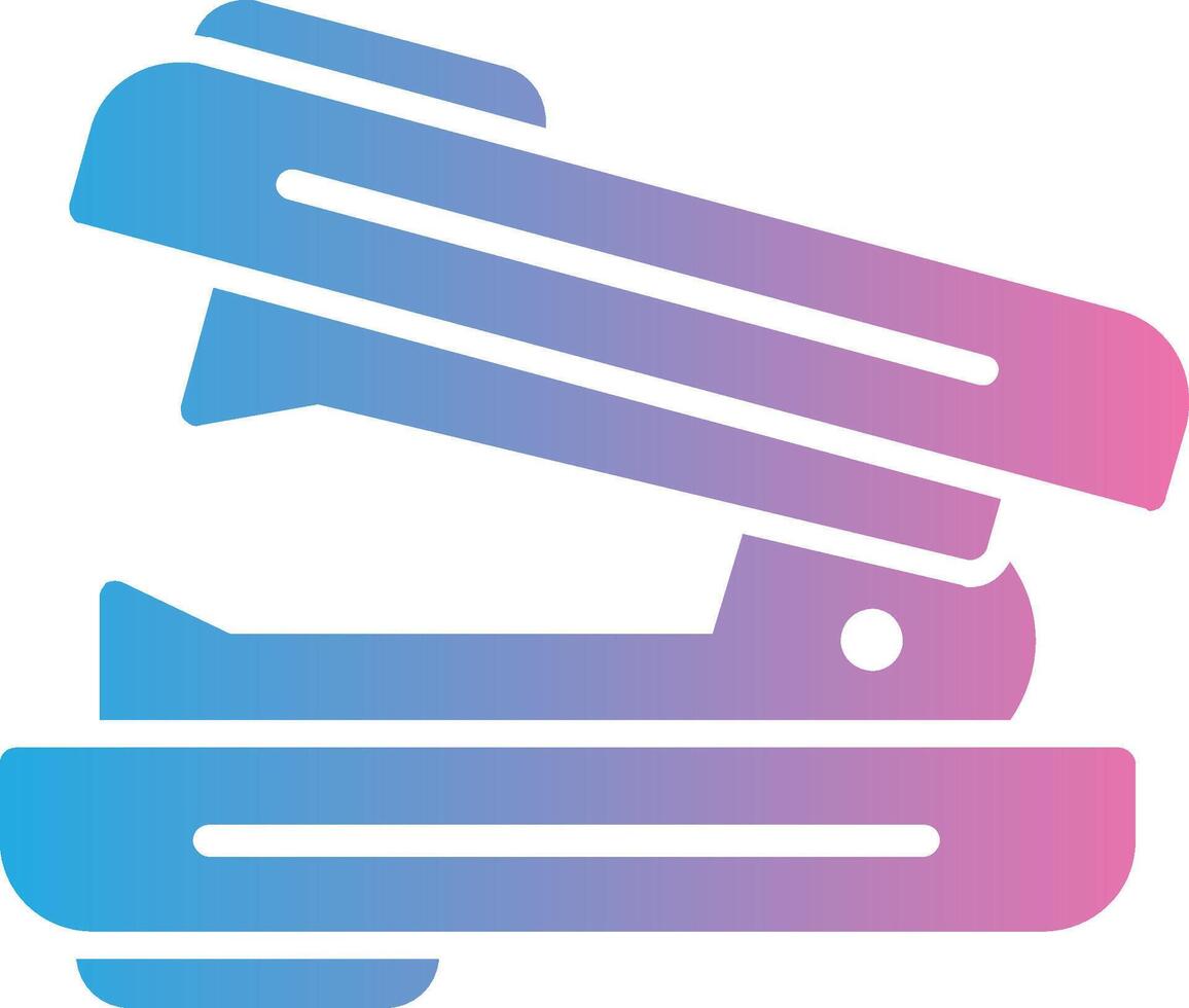 Stapler Remover Glyph Gradient Icon Design vector