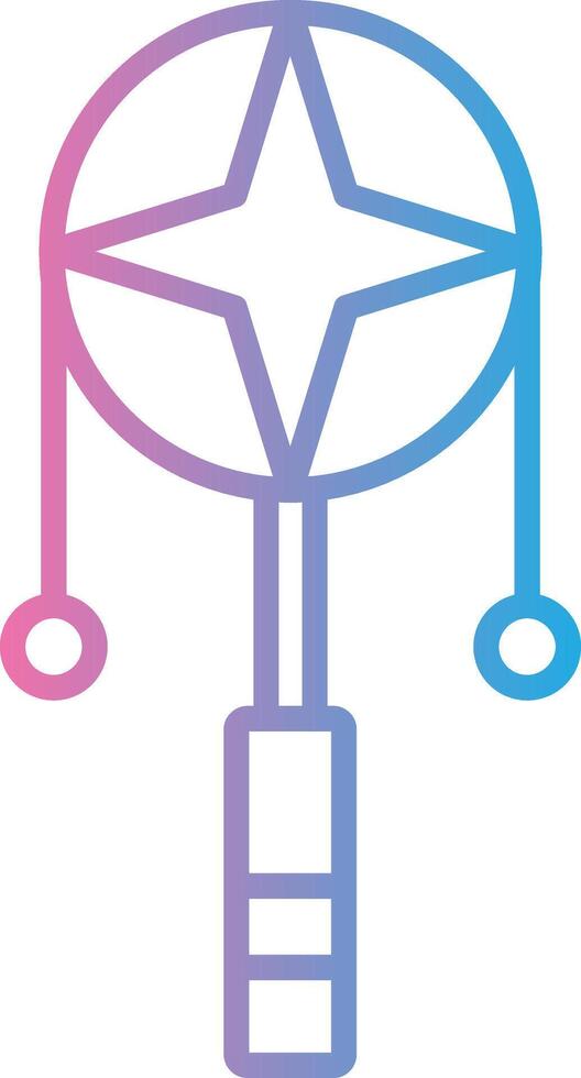 Spin Drum Line Gradient Icon Design vector