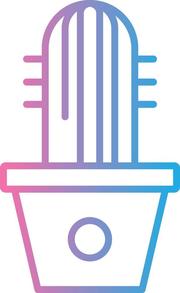 Succulent Line Gradient Icon Design vector