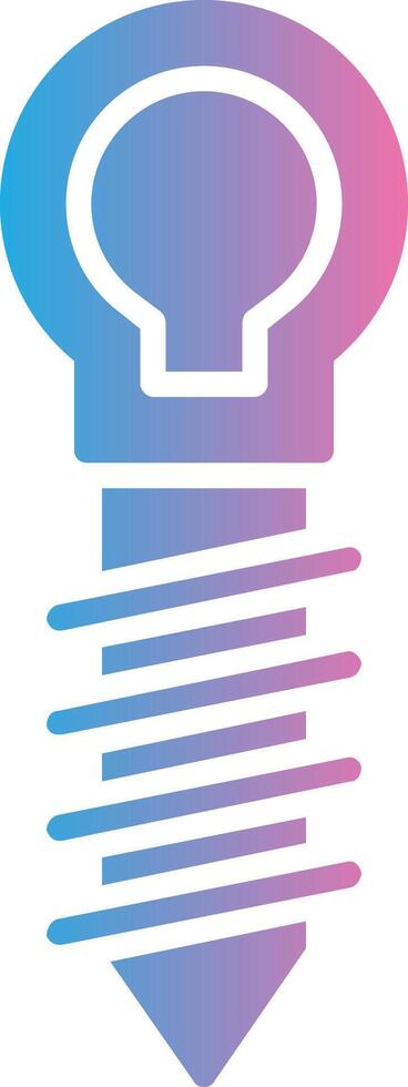 Hoop Glyph Gradient Icon Design vector