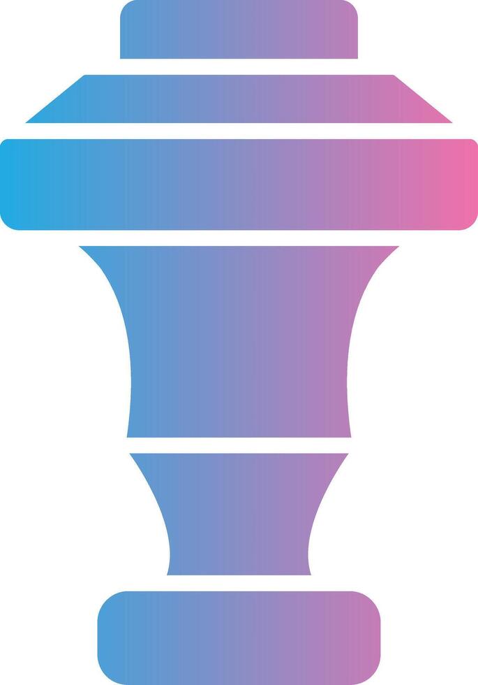 Curtain Top Glyph Gradient Icon Design vector