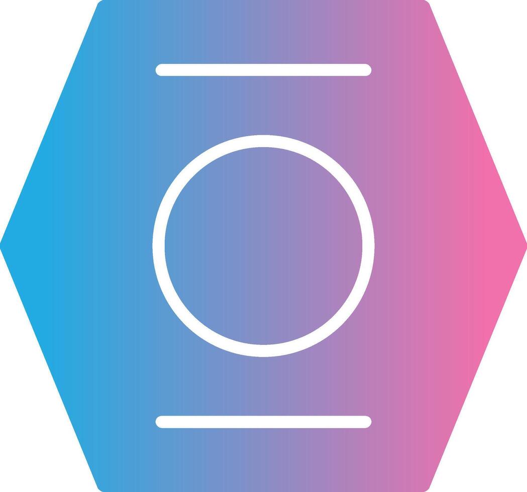 Nut Glyph Gradient Icon Design vector