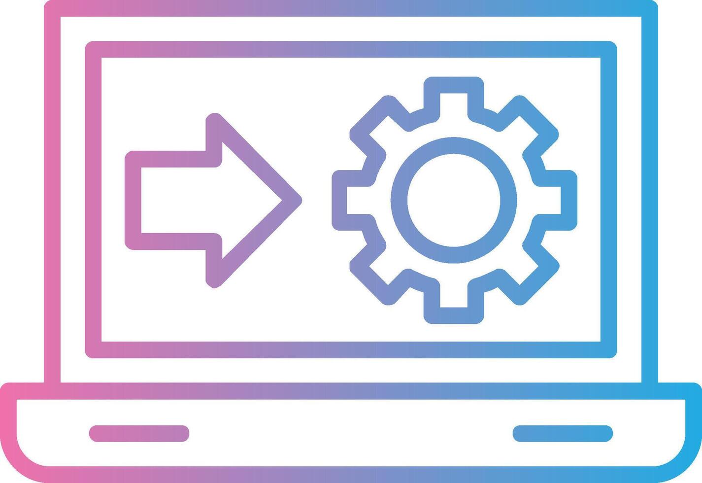 Industry Line Gradient Icon Design vector