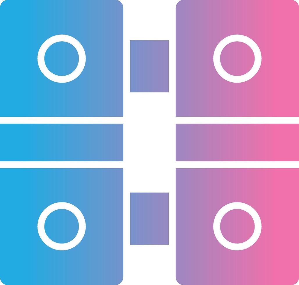 Hinge Glyph Gradient Icon Design vector