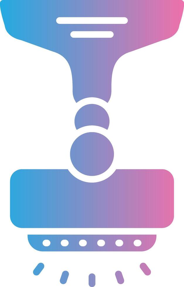 Lamp Glyph Gradient Icon Design vector