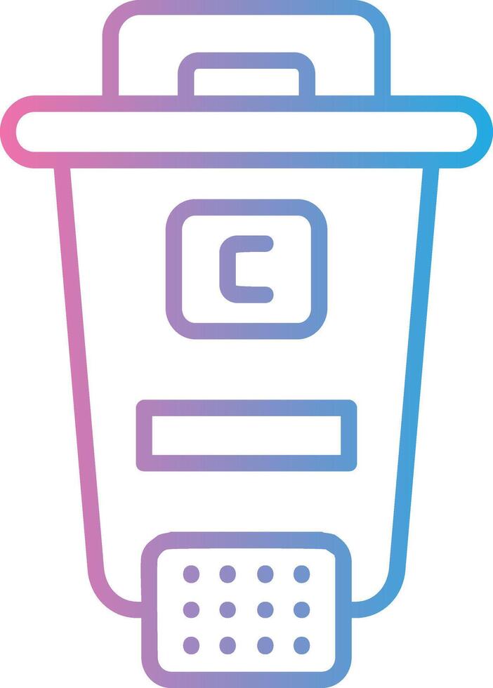 Ink Line Gradient Icon Design vector