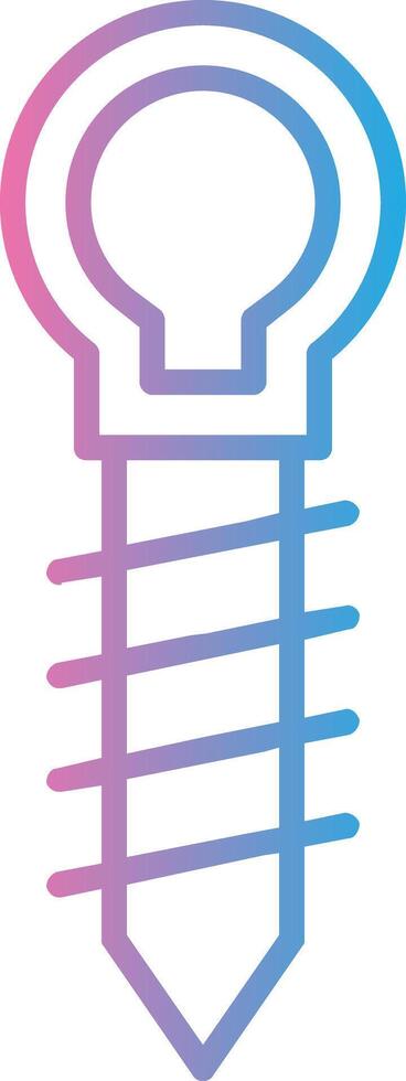 Hoop Line Gradient Icon Design vector