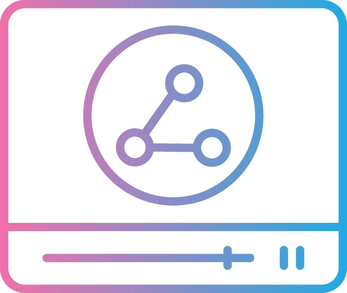 Browser Line Gradient Icon Design vector