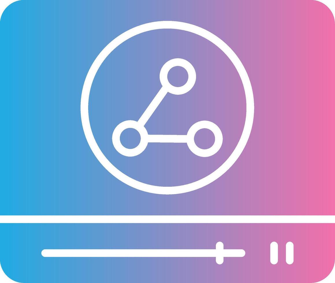 Browser Glyph Gradient Icon Design vector