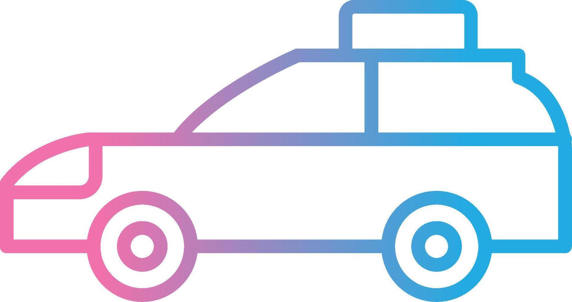 Car Line Gradient Icon Design vector