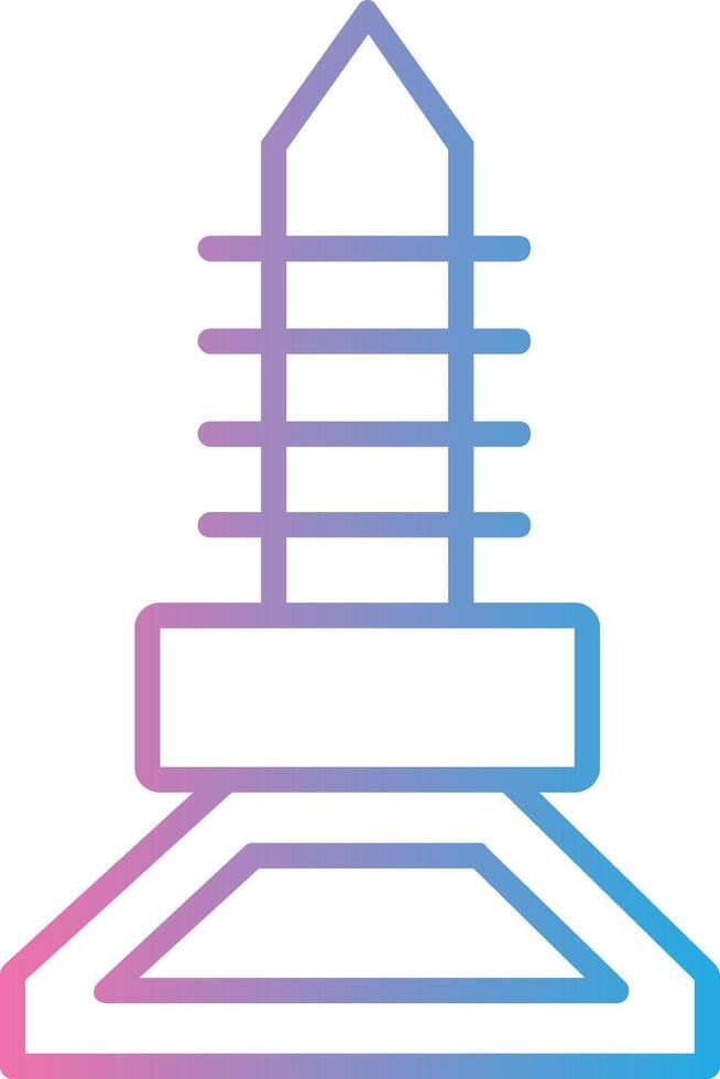 Feet Line Gradient Icon Design vector