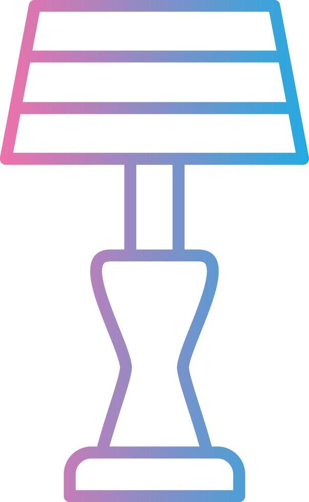 Lamp Line Gradient Icon Design vector