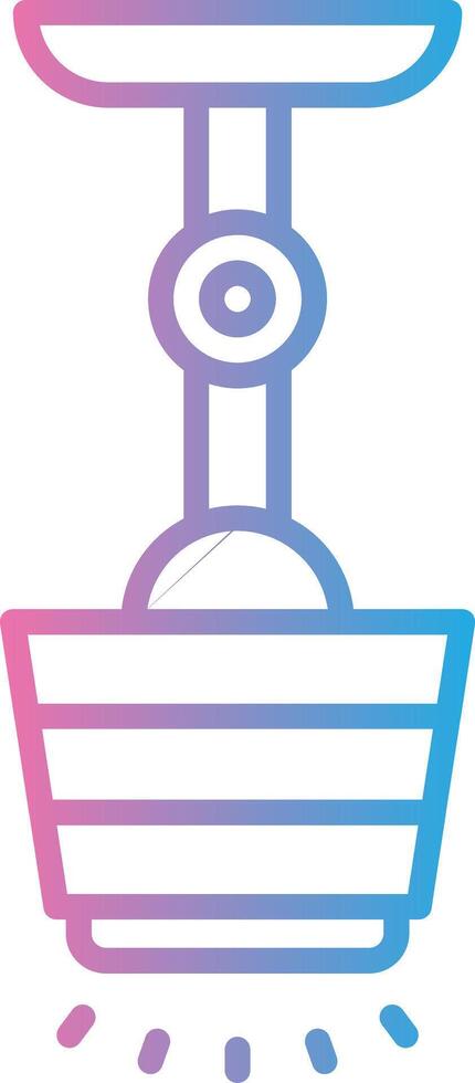 Lamp Line Gradient Icon Design vector
