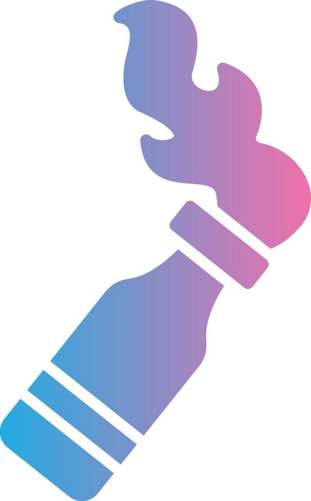 Bottle Glyph Gradient Icon Design vector