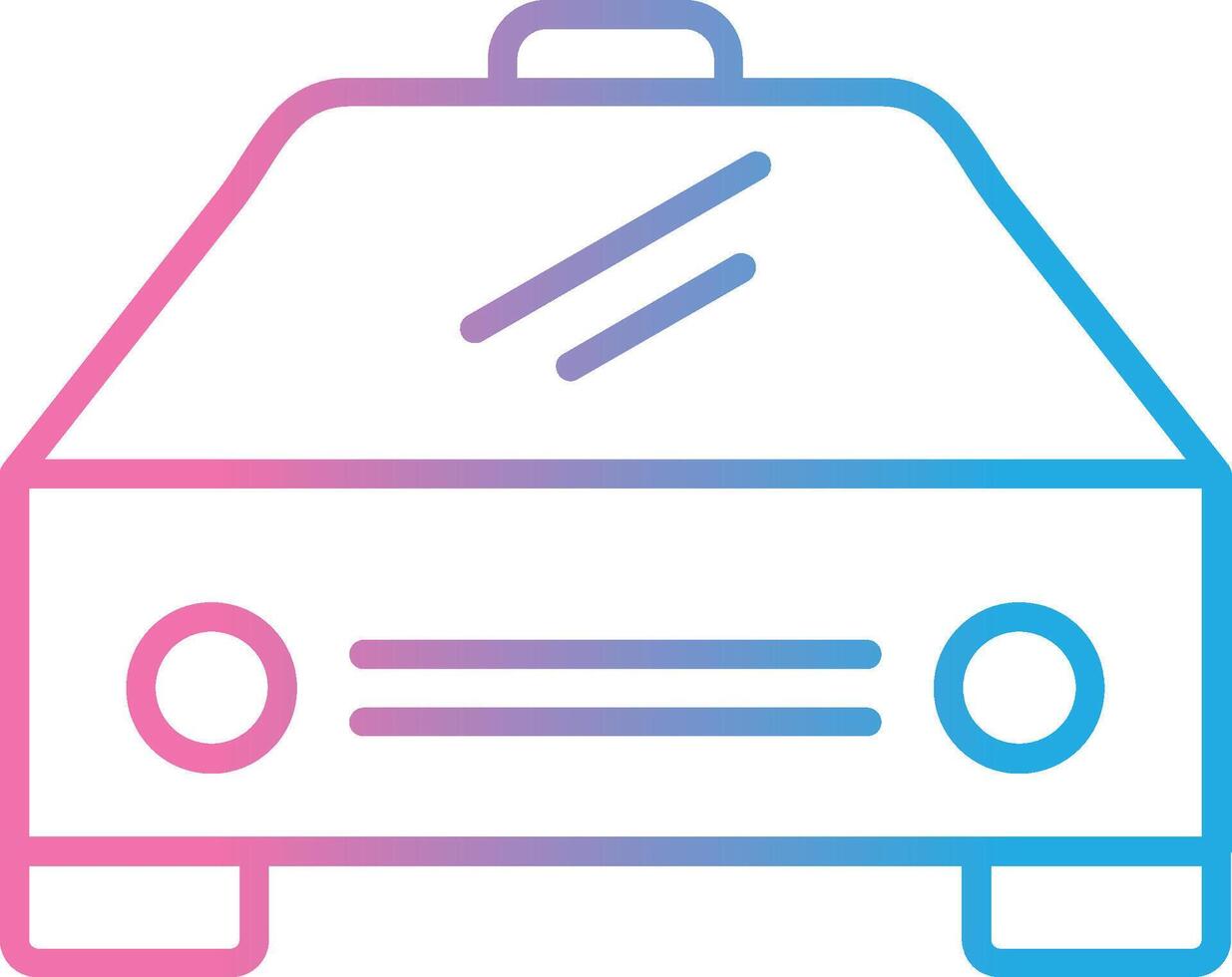 Car Line Gradient Icon Design vector